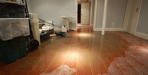 Flooded Residential Property After A Pipe Burst